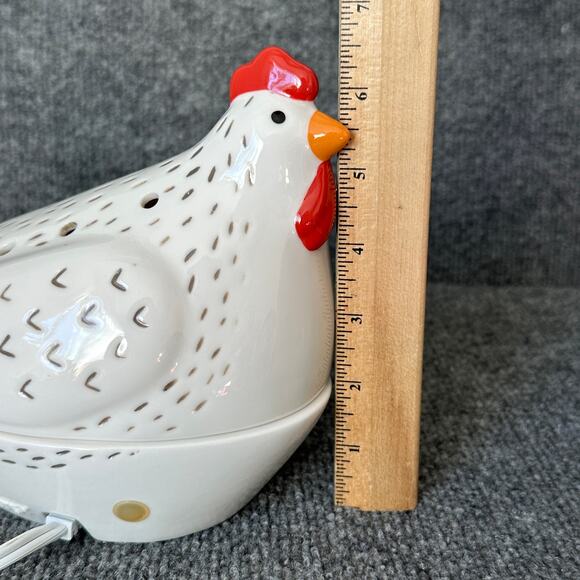 Scentsy chicken Roost ceramic hen candle wax warmer electric farmhouse TESTED - Picture 9 of 11